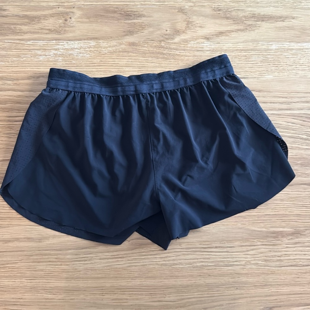 Running shorts with laser cut details